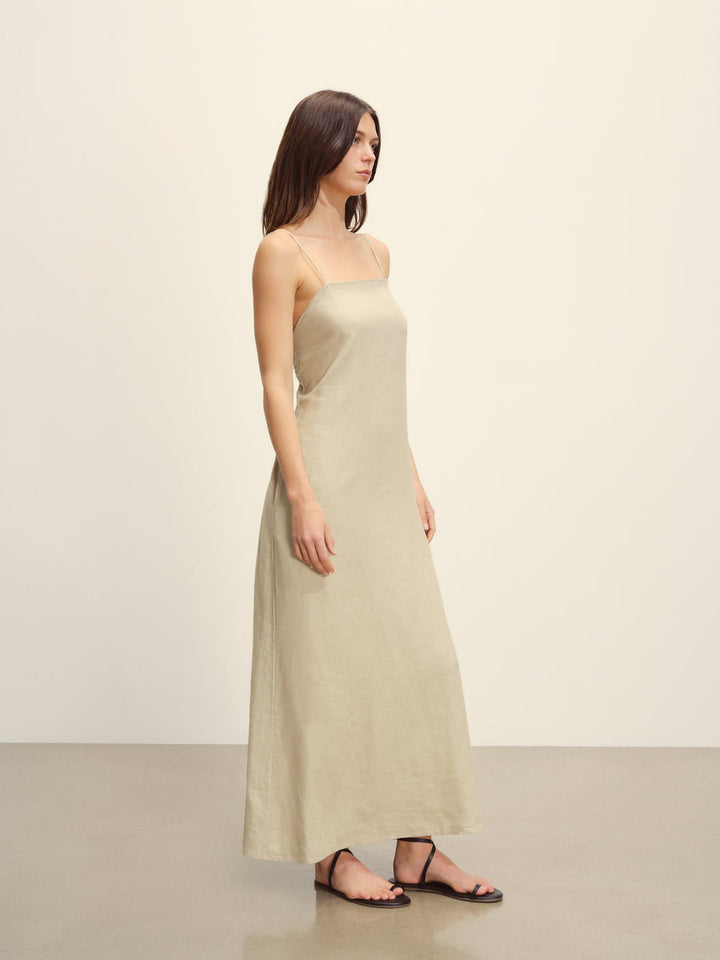 Crosshatch Linen Eastend Dress