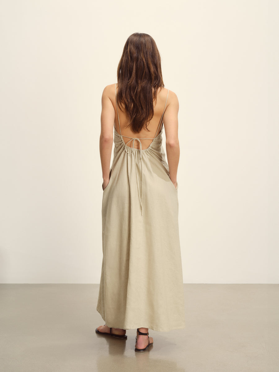 Crosshatch Linen Eastend Dress