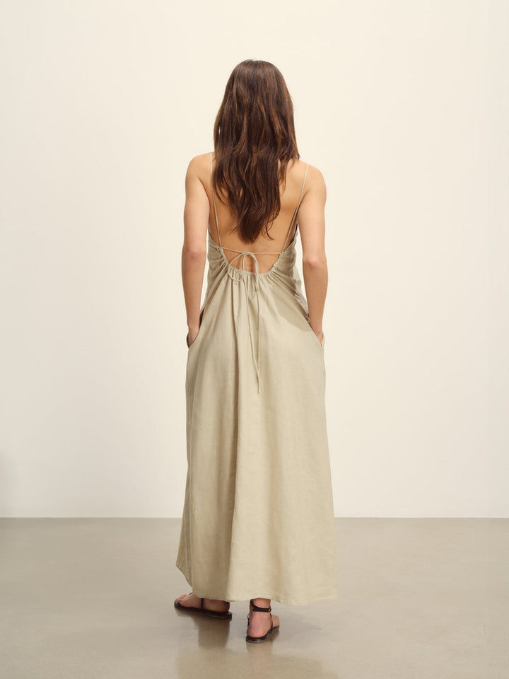 Crosshatch Linen Eastend Dress