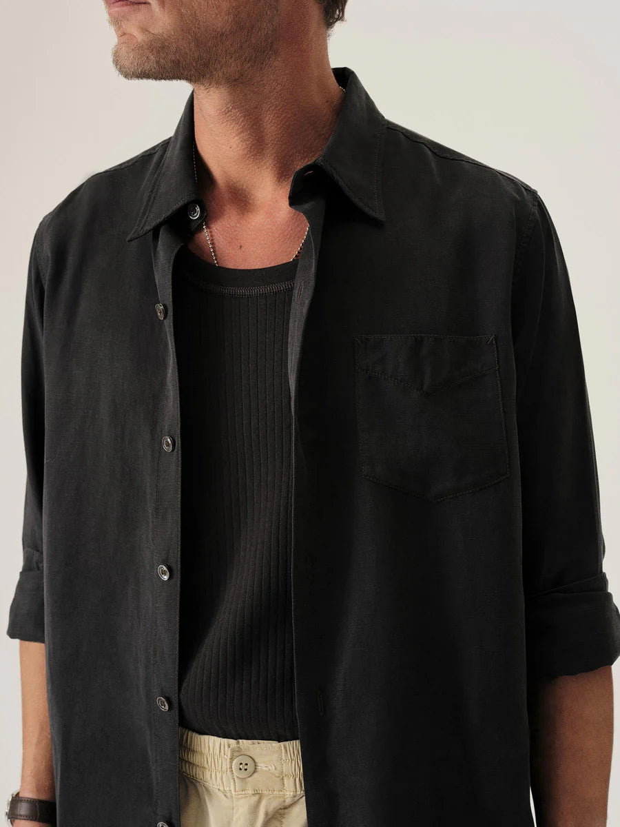Draped Linen Lounge Lizard Shirt