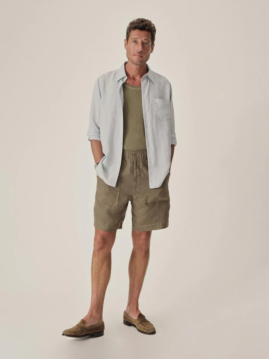 Draped Linen Lounge Lizard Shirt