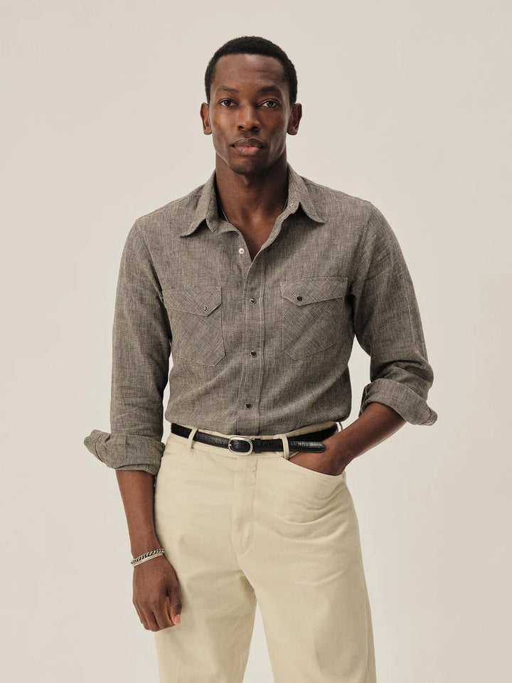 Linen/Cotton Pacific Drifter Western Shirt