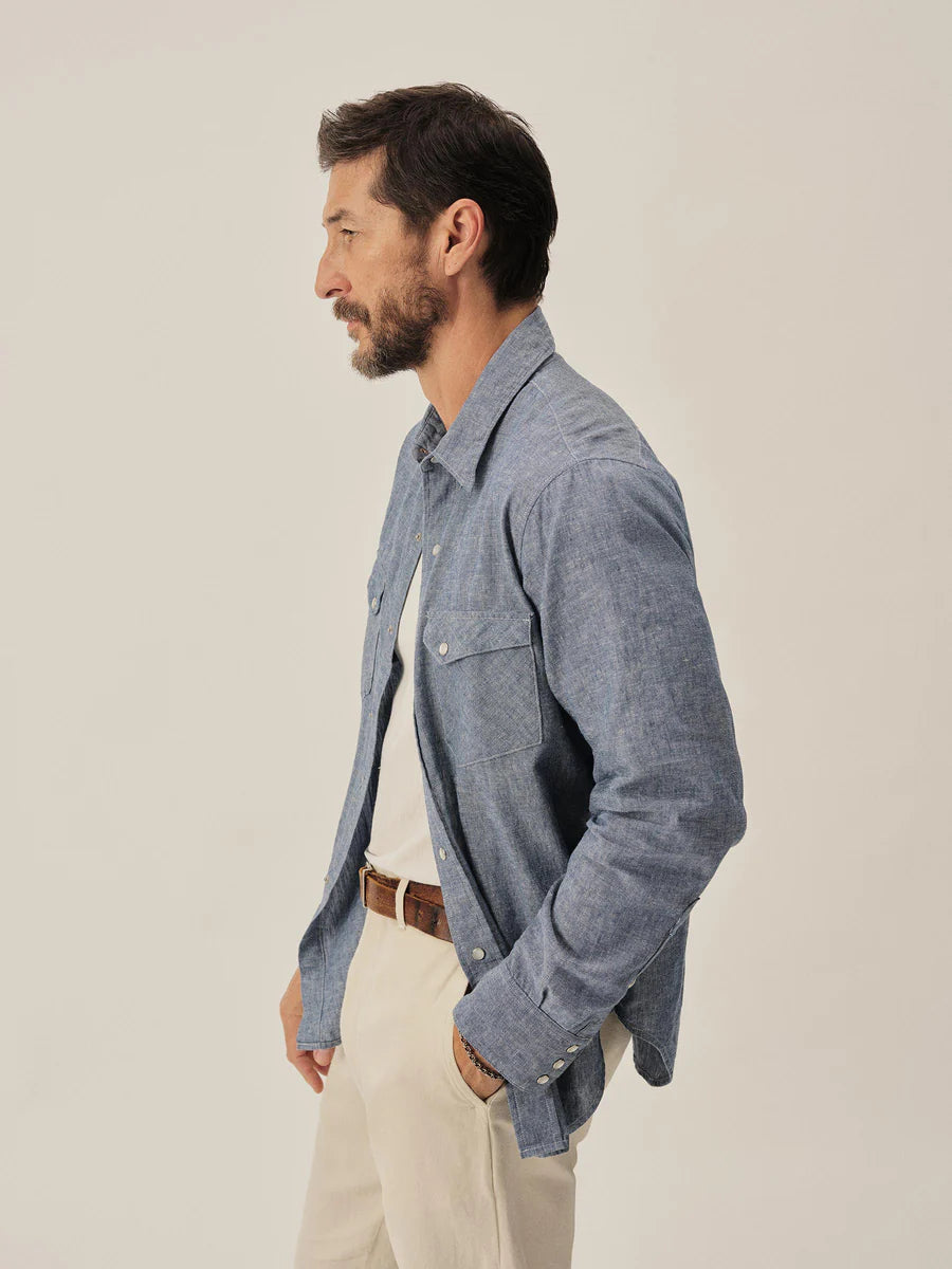 Linen/Cotton Pacific Drifter Western Shirt