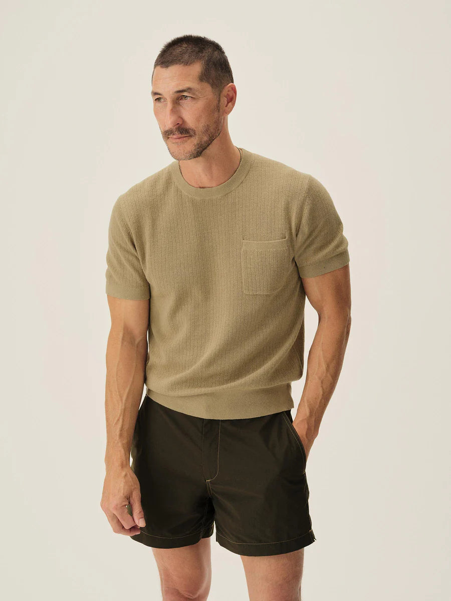 Yuma Hemp Rib Knit Pocket Tee