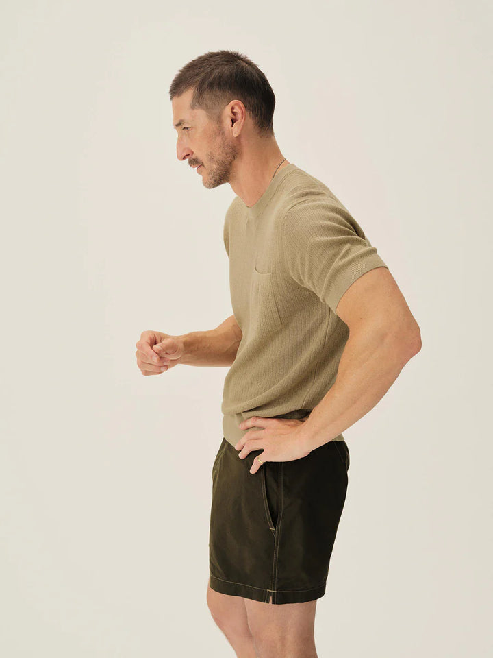 Yuma Hemp Rib Knit Pocket Tee