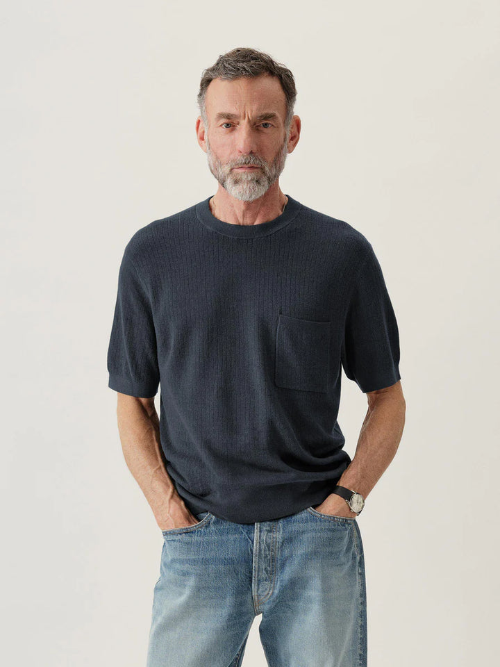 Yuma Hemp Rib Knit Pocket Tee