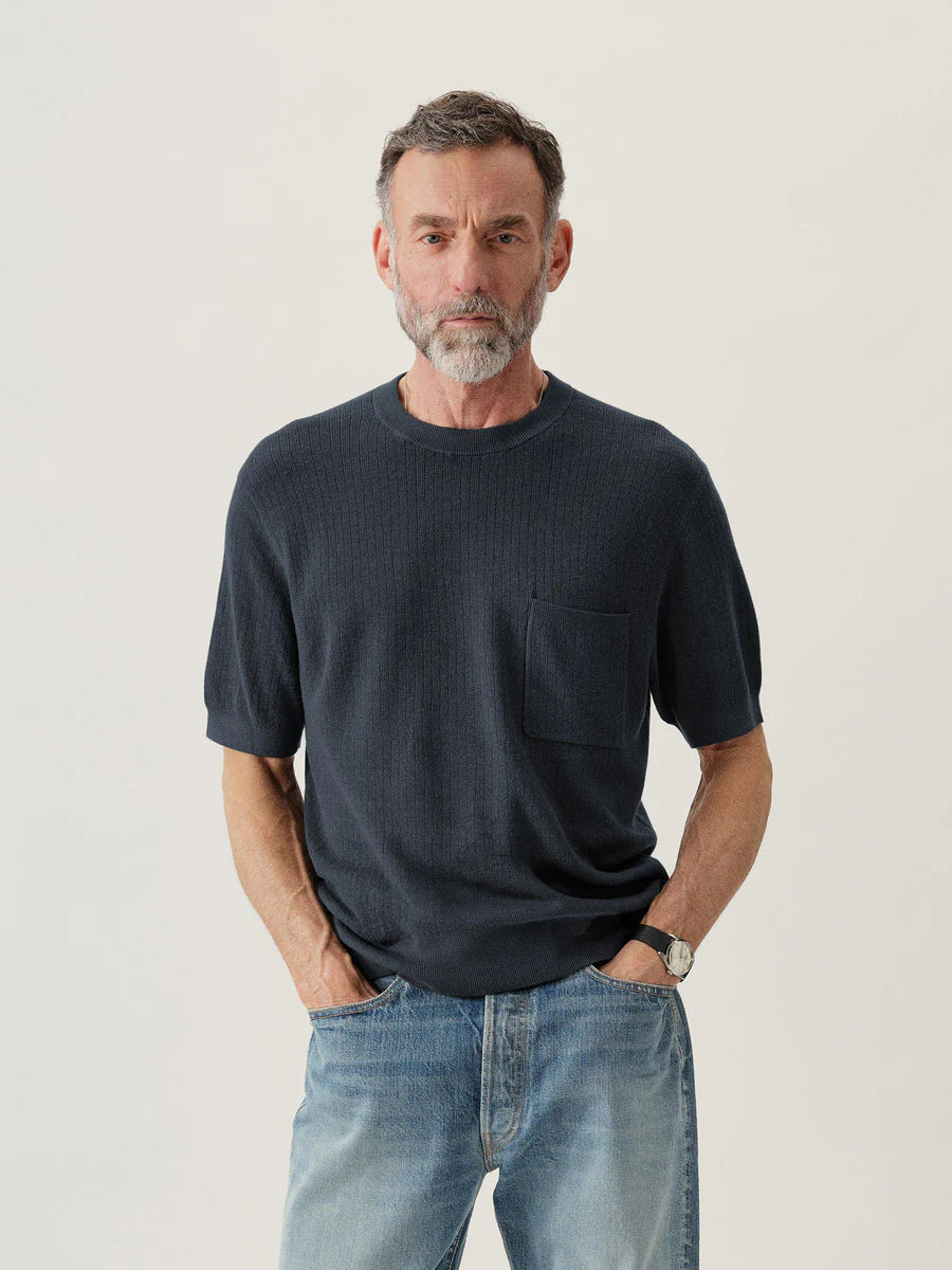 Yuma Hemp Rib Knit Pocket Tee