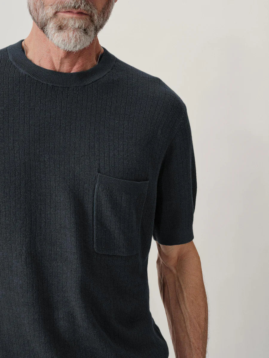 Yuma Hemp Rib Knit Pocket Tee