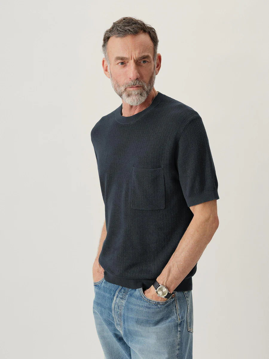 Yuma Hemp Rib Knit Pocket Tee