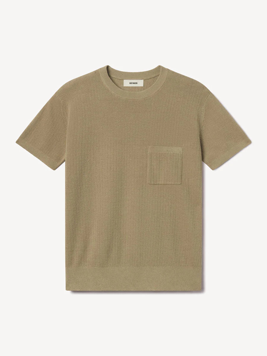Yuma Hemp Rib Knit Pocket Tee