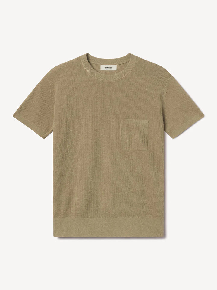 Yuma Hemp Rib Knit Pocket Tee