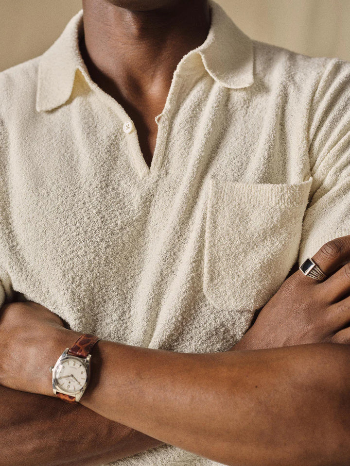 Cotton Loop Terry Polo