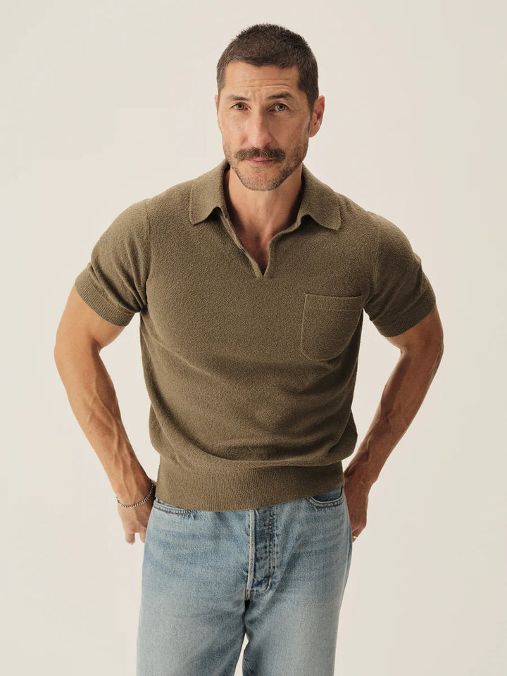 Cotton Loop Terry Polo