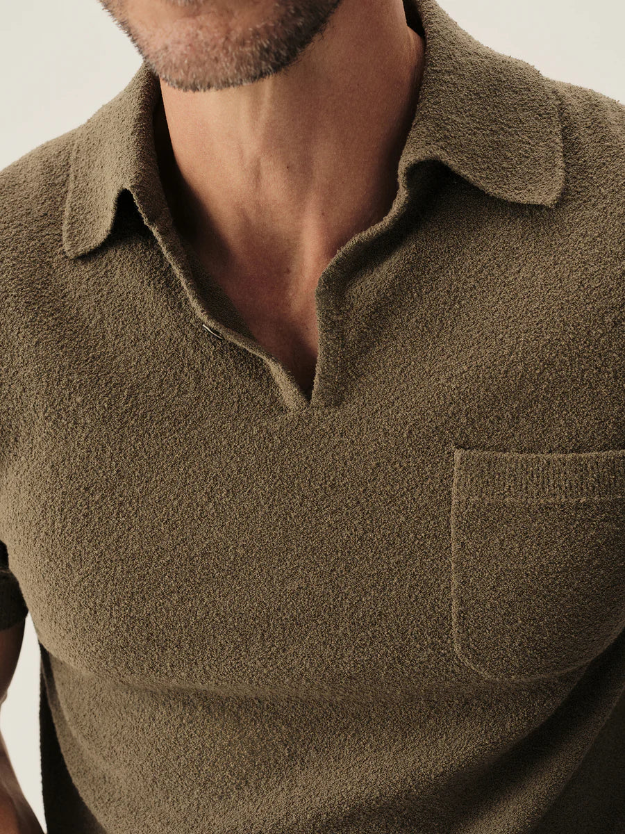 Cotton Loop Terry Polo