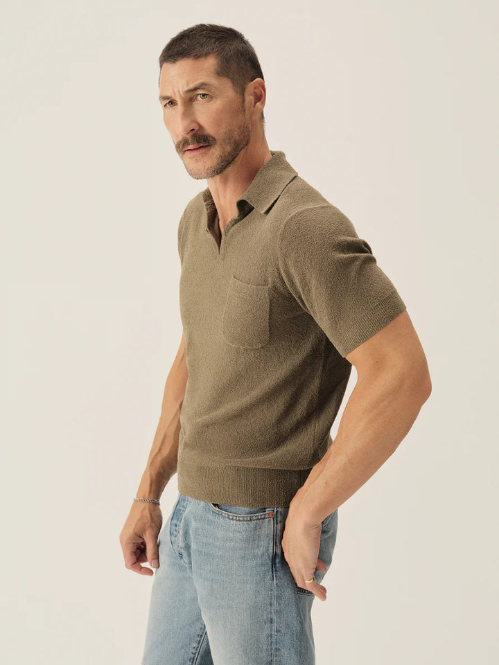 Cotton Loop Terry Polo