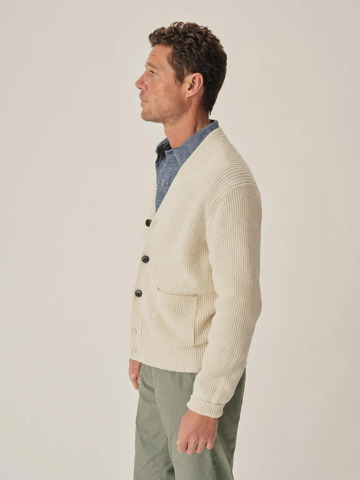 Seafarer Cotton Rib Cardigan