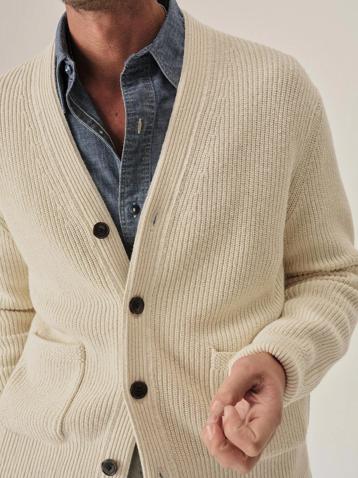Seafarer Cotton Rib Cardigan
