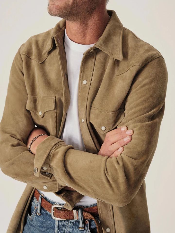 Panhandler Suede Western Shirt