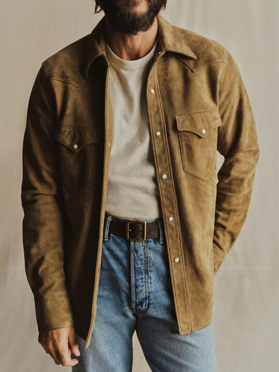 Panhandler Suede Western Shirt