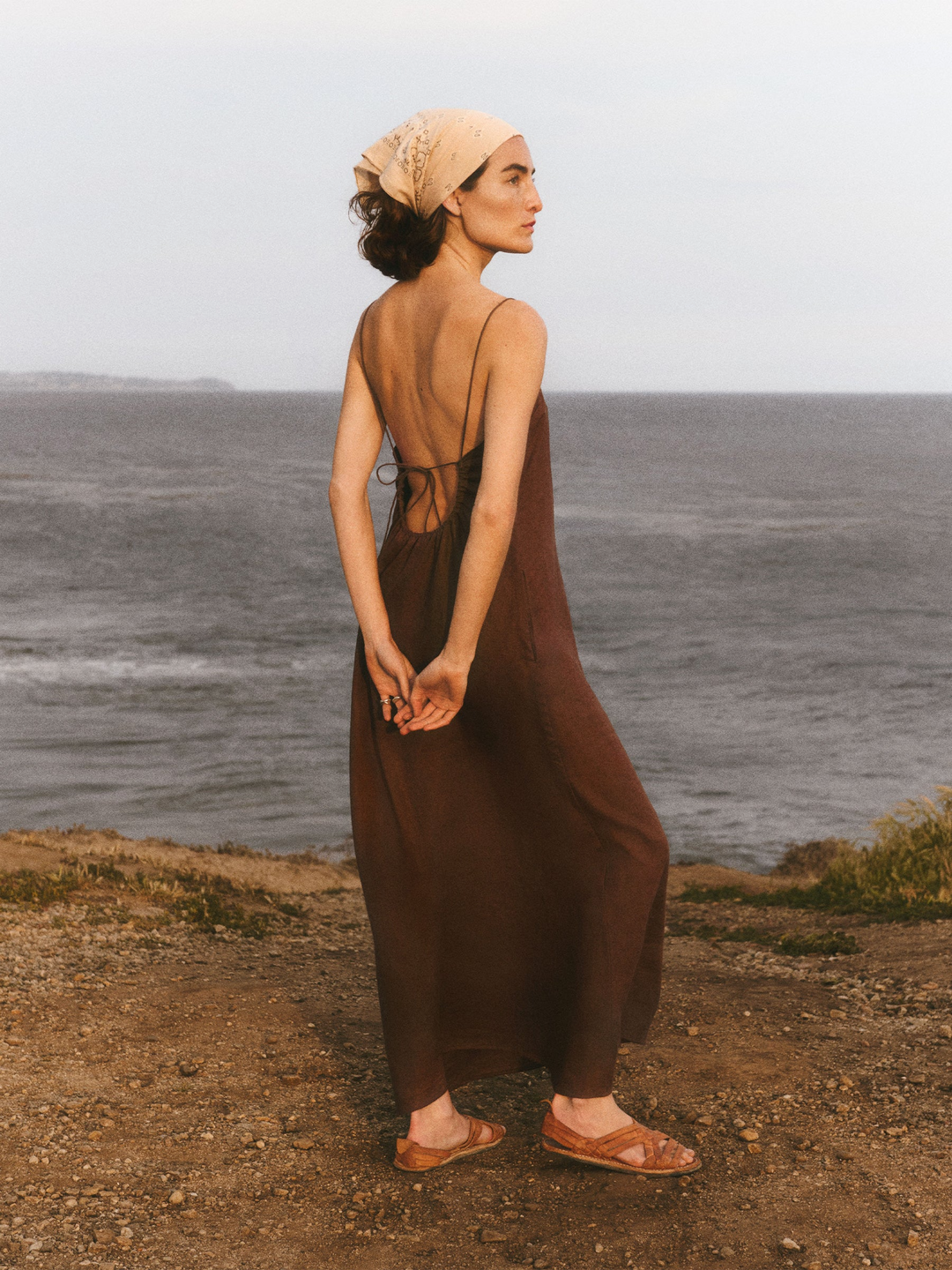 Crosshatch Linen Eastend Dress