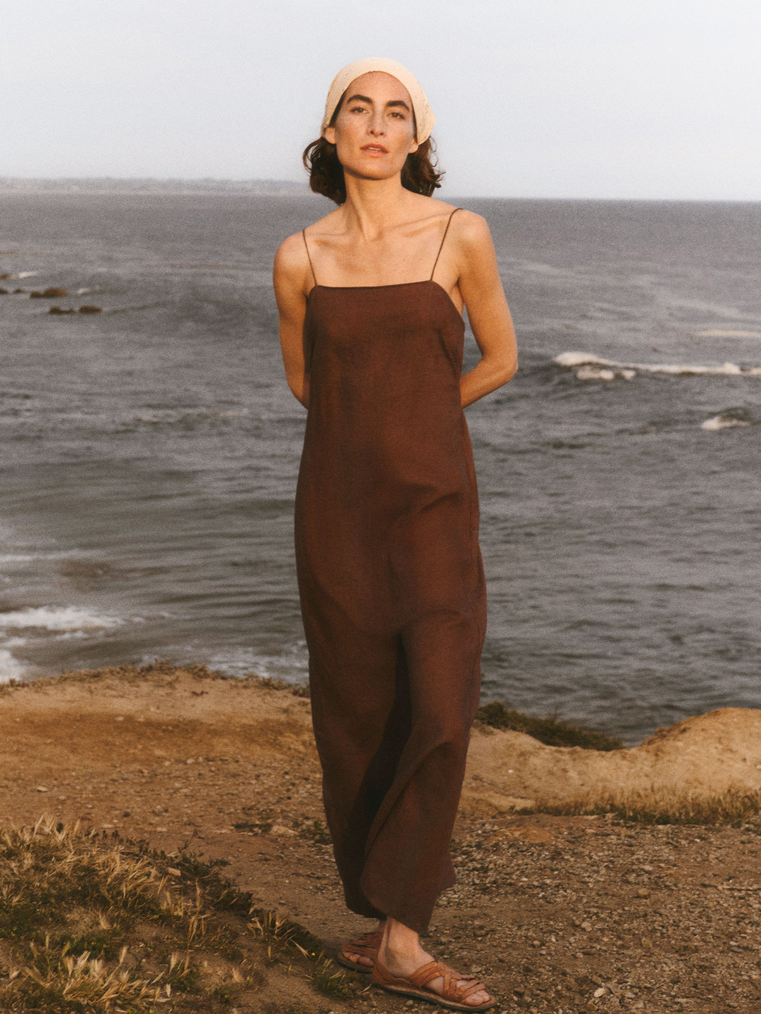 Crosshatch Linen Eastend Dress