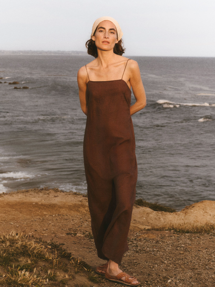 Crosshatch Linen Eastend Dress