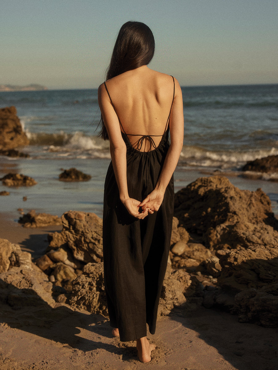 Crosshatch Linen Eastend Dress