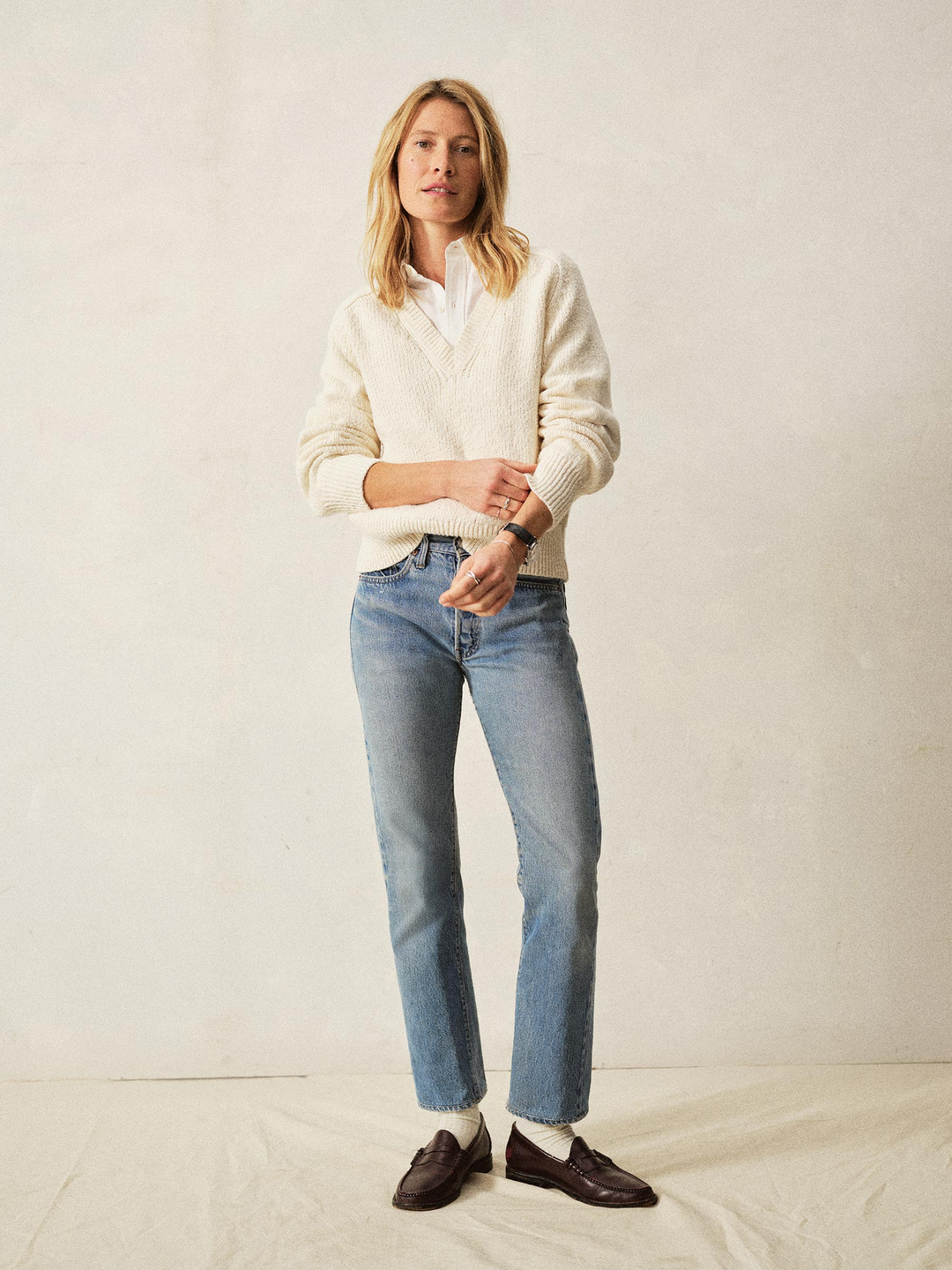 Soft Spun Boxy V-Neck