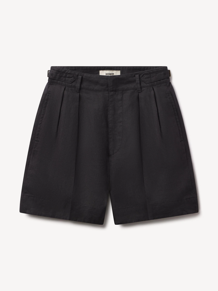 Riviera Linen Pleated Short
