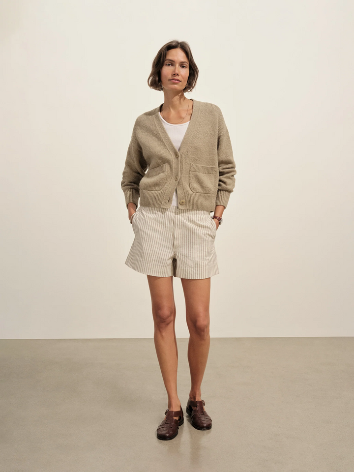 Soft Spun Cotton Boxy Cardigan