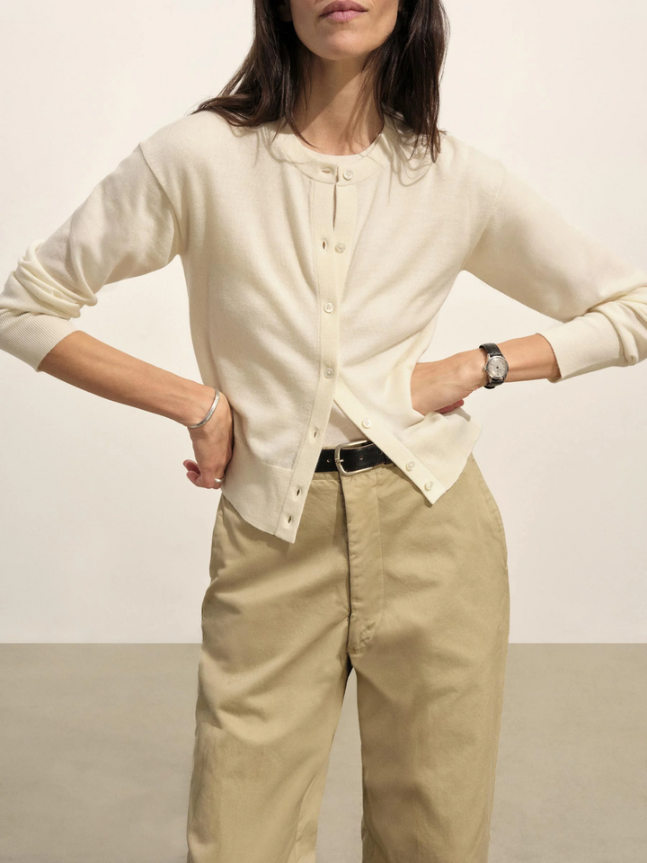 Featherweight Silk Cashmere Cardigan