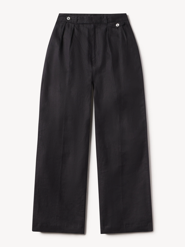 Riviera Linen Wide Leg Trouser