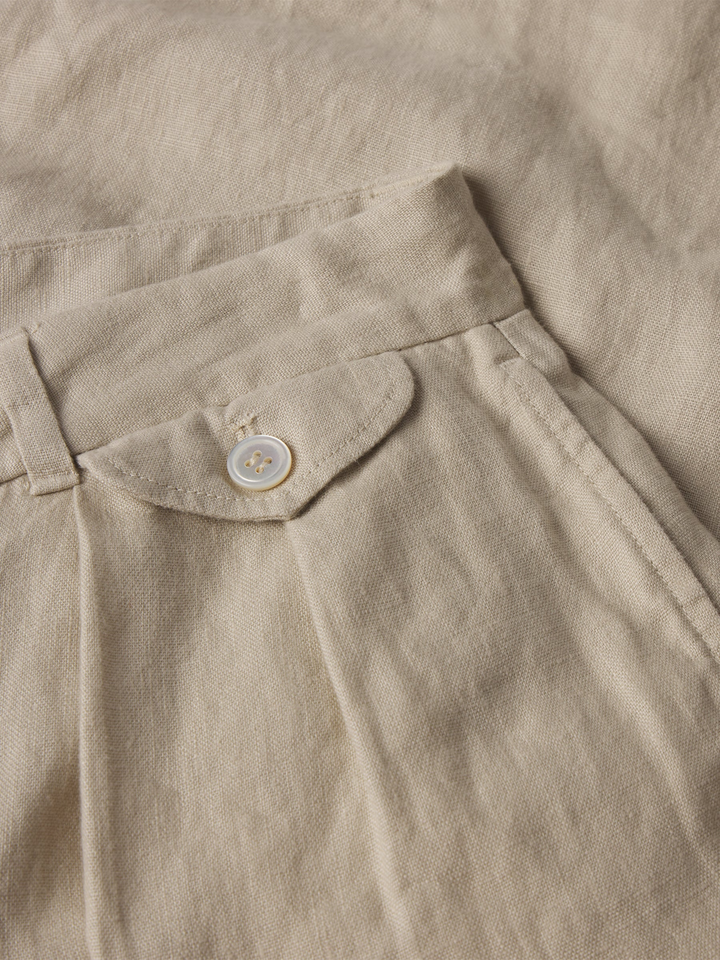 Riviera Linen Wide Leg Trouser