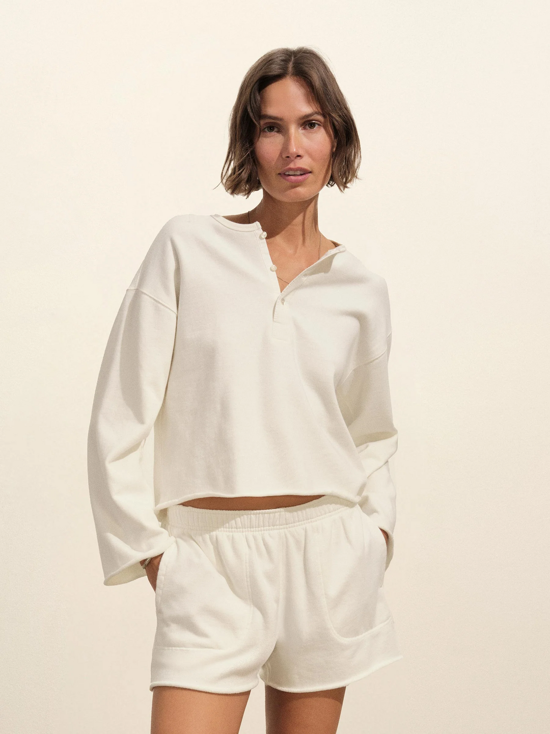 Tropez Terry Cloth Popover Henley