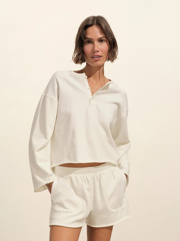 Tropez Terry Cloth Popover Henley