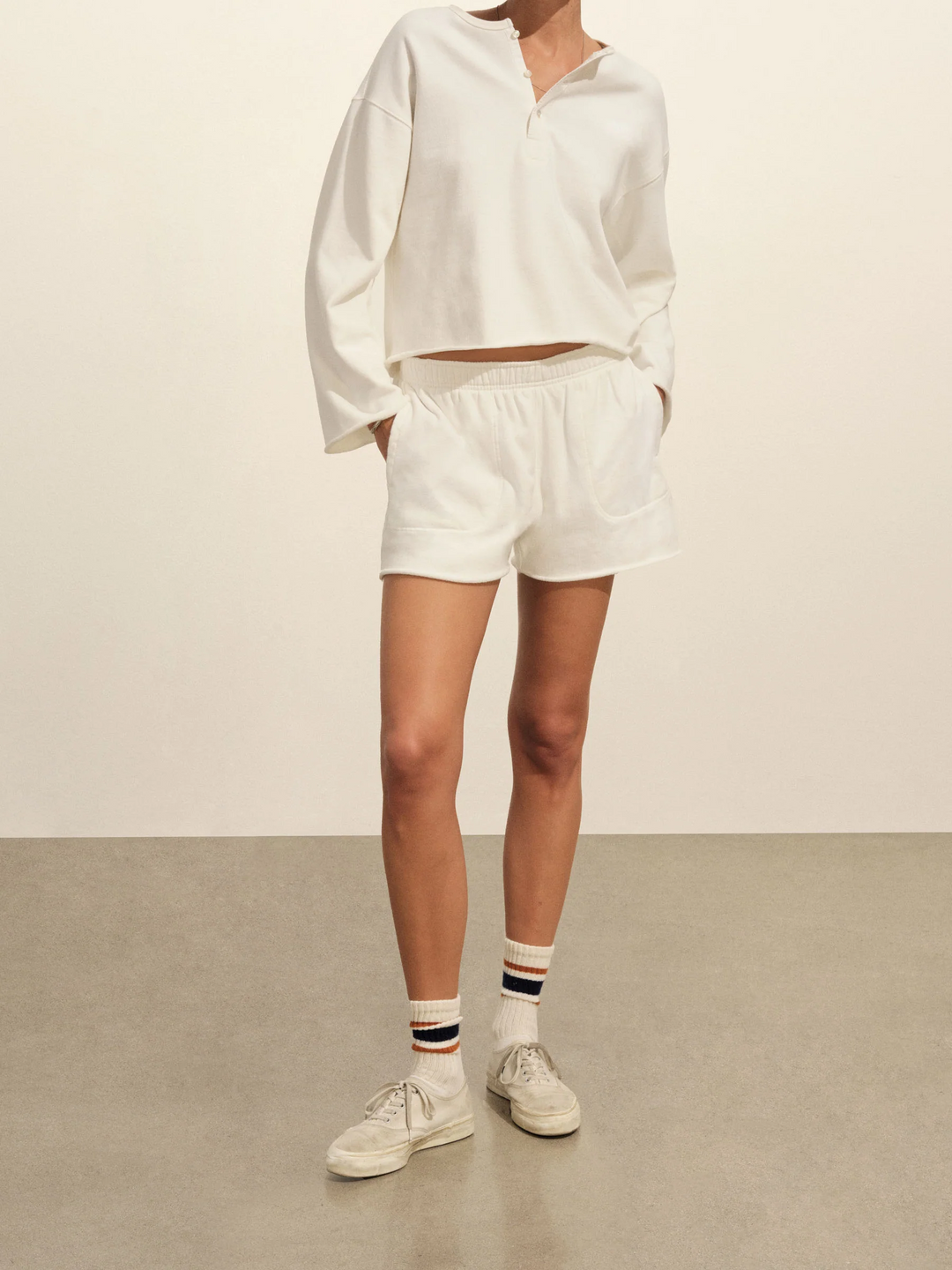 Tropez Terry Cloth Cut-Off Short