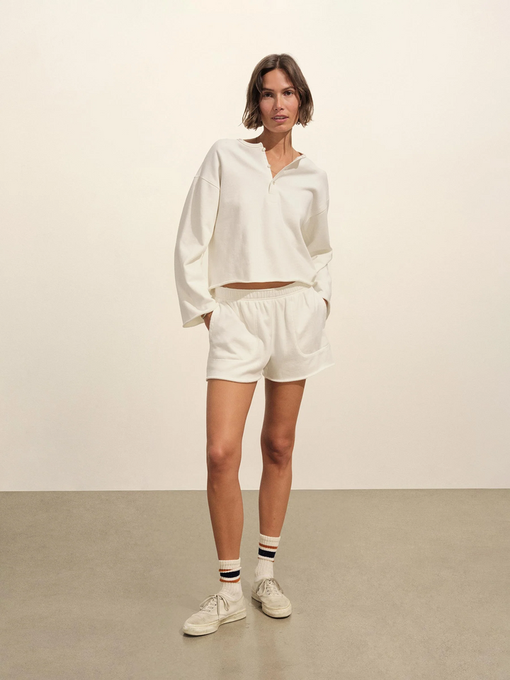 Tropez Terry Cloth Cut-Off Short