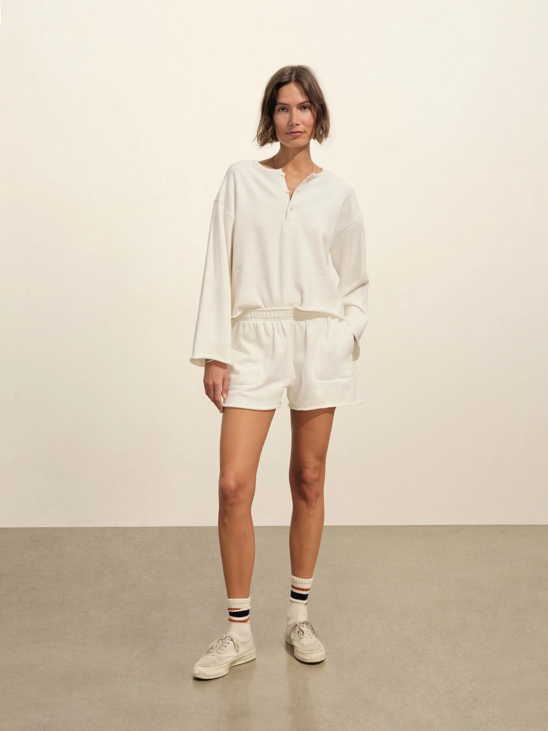 Tropez Terry Cloth Popover Henley