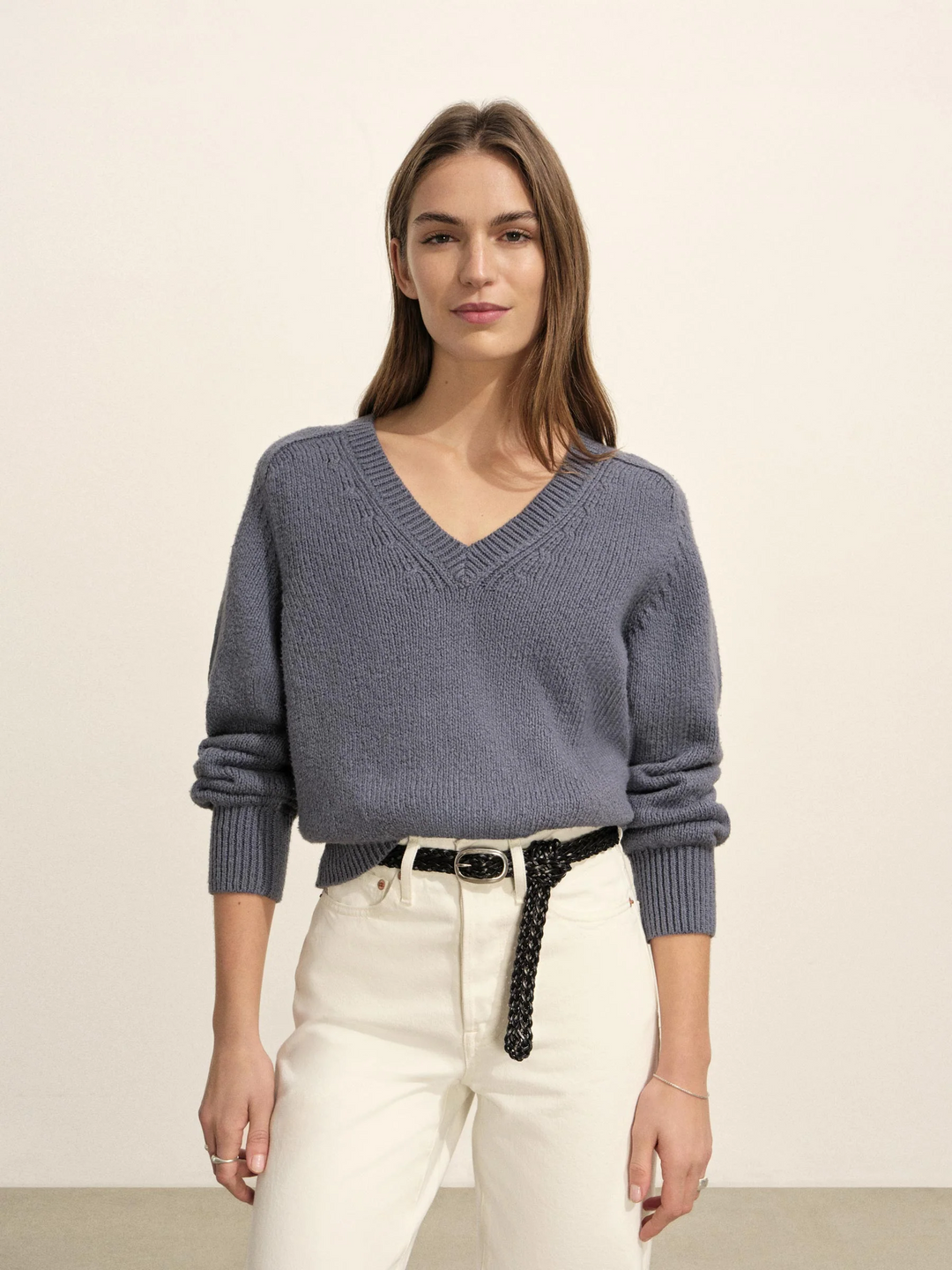 Soft Spun Boxy V-Neck