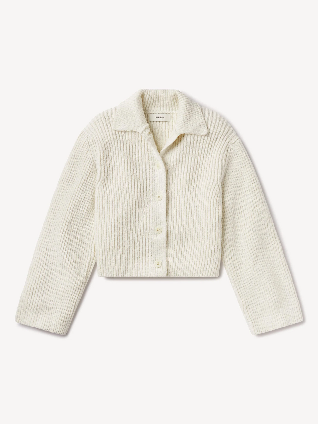 Soft Spun Cotton Collared Cardigan