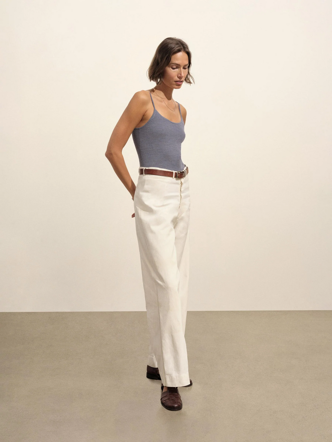 Coastal Linen Rib Camisole