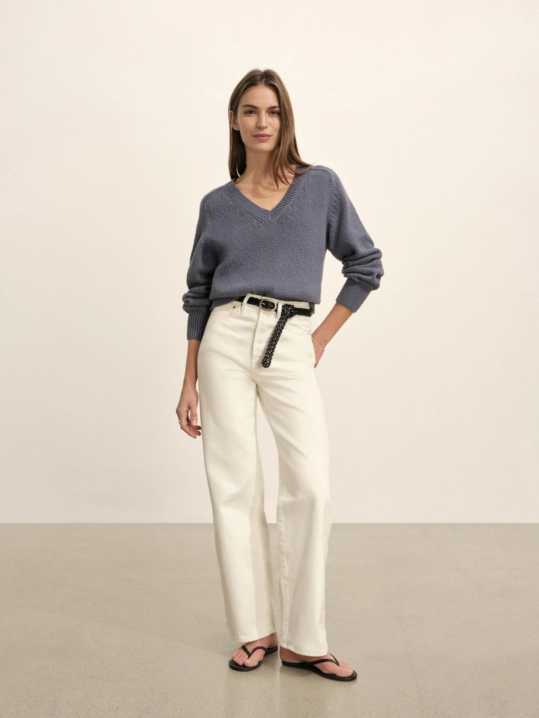 Soft Spun Boxy V-Neck