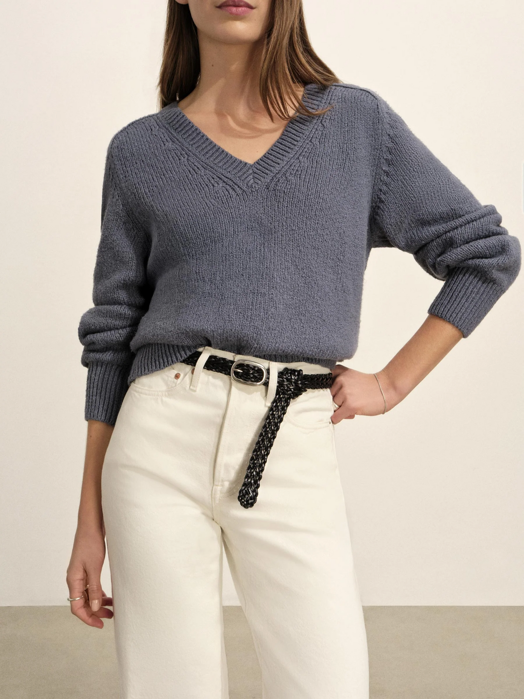 Soft Spun Boxy V-Neck