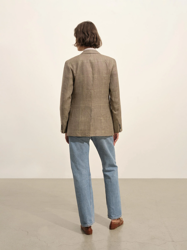 English Linen Wool Relaxed Blazer