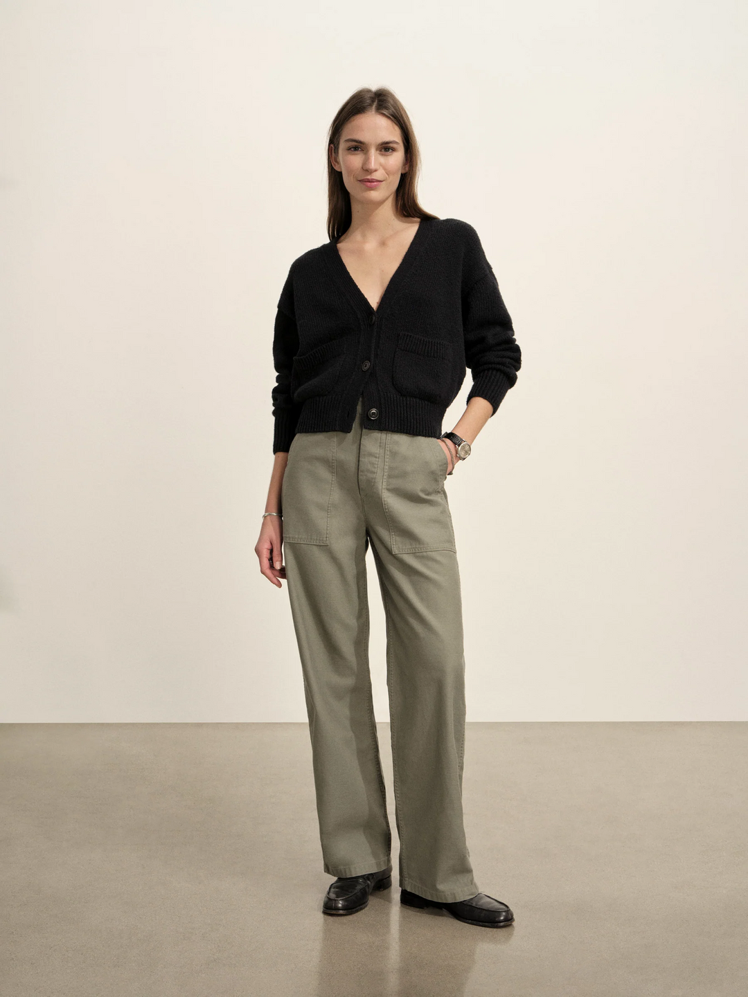 Soft Spun Cotton Boxy Cardigan