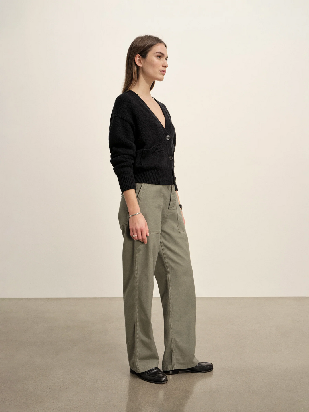 Soft Spun Cotton Boxy Cardigan