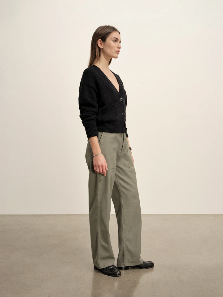 Soft Spun Cotton Boxy Cardigan