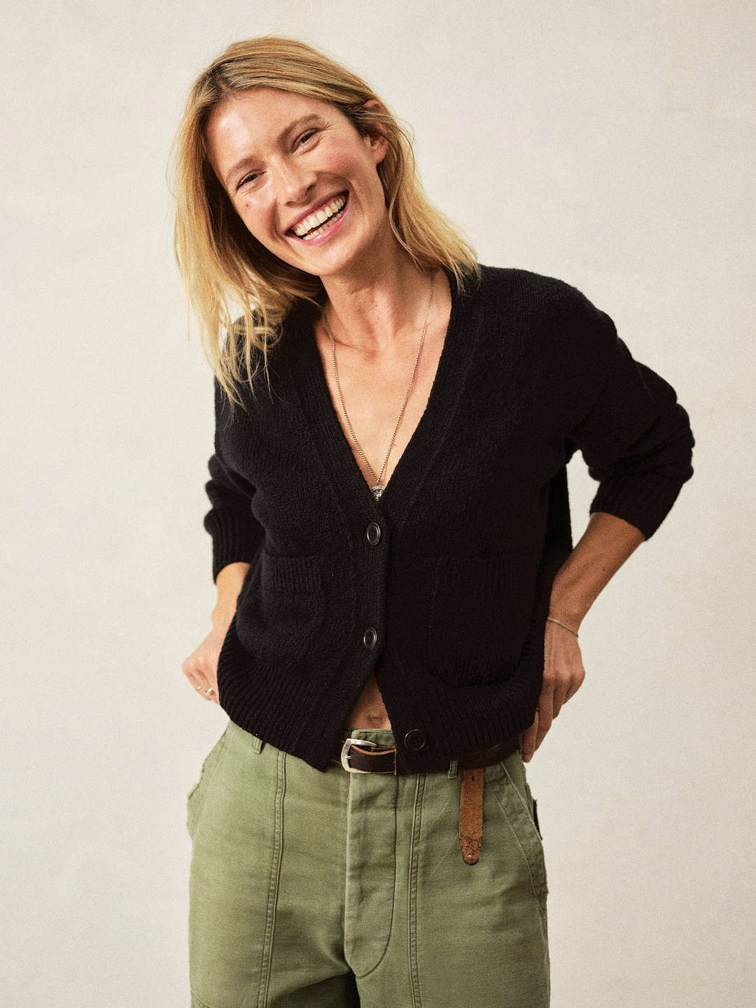 Soft Spun Cotton Boxy Cardigan