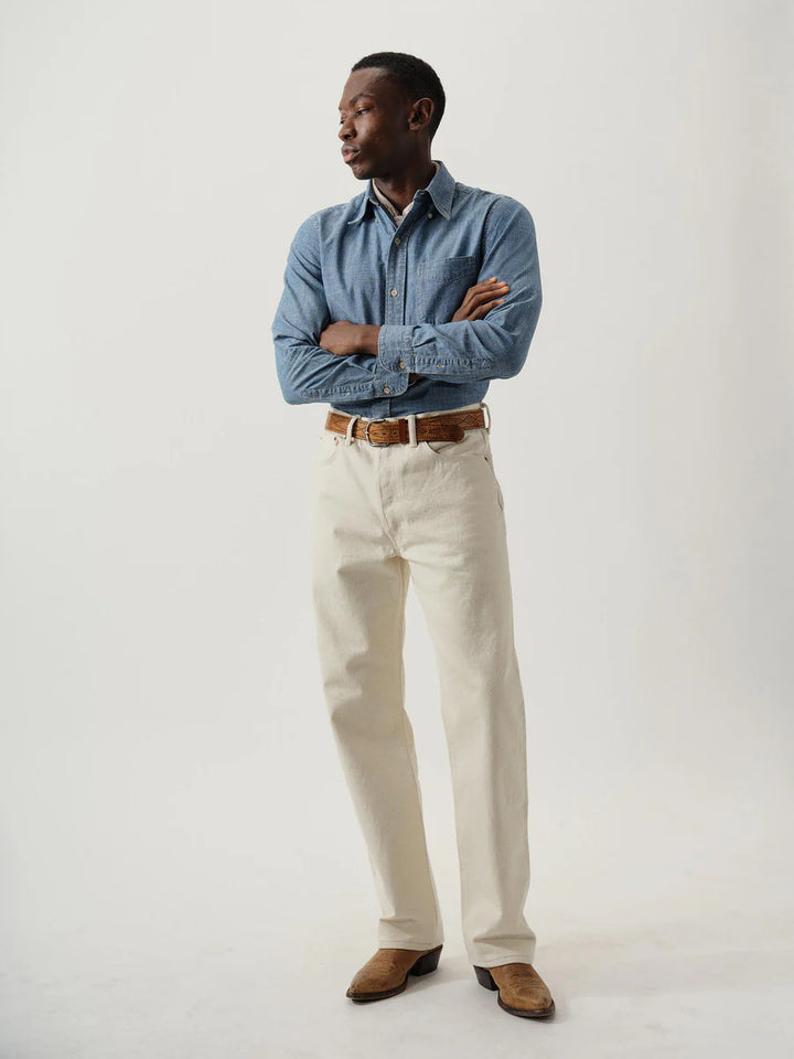 Japanese Loomstate Selvedge Full Saddle Jean