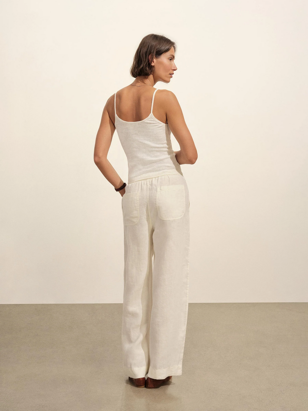 Crosshatch Linen Easy Pant